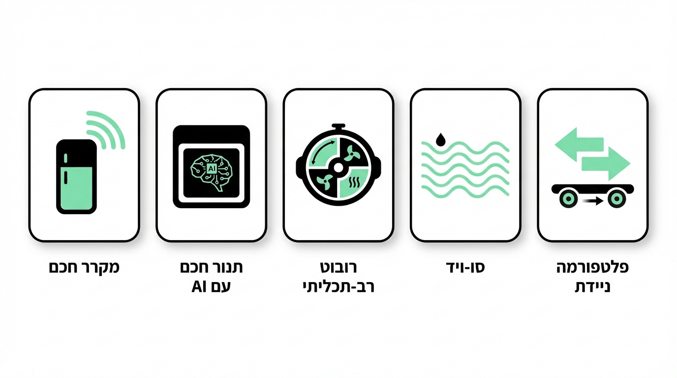 חידושים למטבח לבישול חכם